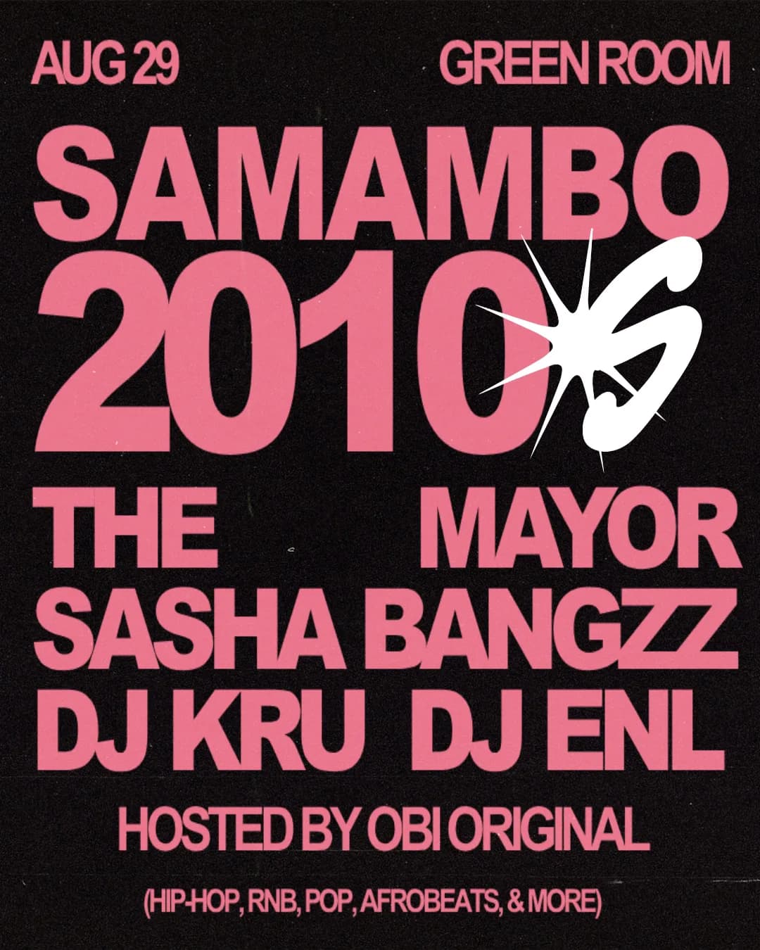 Samambo 2010s flyer